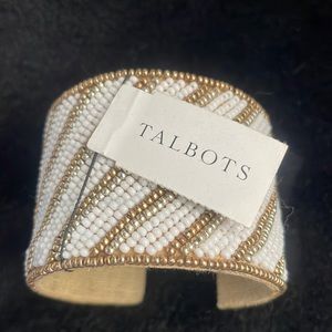 New. Bangle bracelet; size: small.  Talbots brand.  Make offer.  Jute (?) liner.
